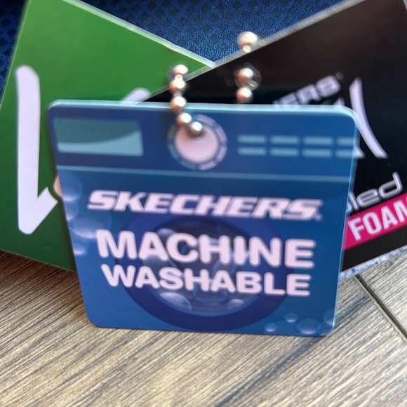 *NEW* Skechers Cleo Sweet Tribe Shoes Navy Blue Stretch Fit Ballet Flats size 7 - Picture 5 of 12